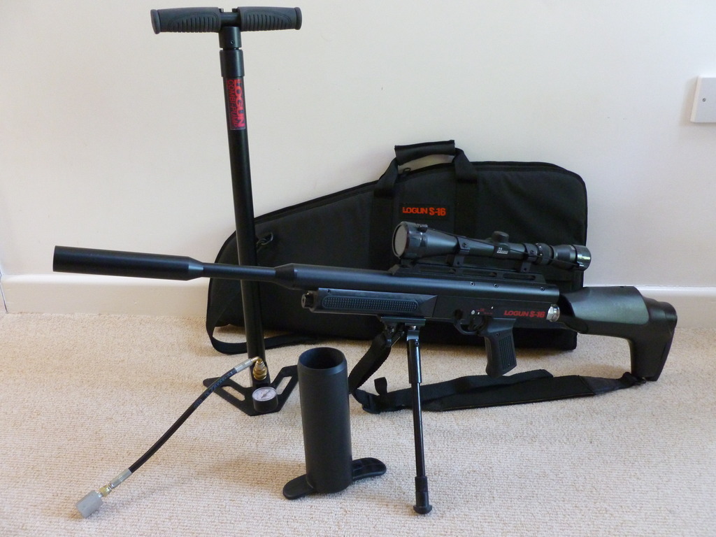 Logun S16 22 Used Very Good Condition Pre Charged Pneumatic Air Rifle From Minehead 5068