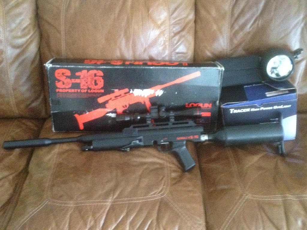 Logun Logun S 16 Scope 22 Used Excellent Condition Pre Charged Pneumatic Air Rifle 2209
